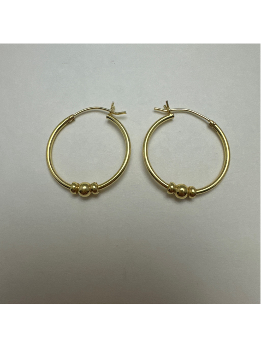 Women's Unbranded Gold Hoop Earrings 925 Sterling Silver